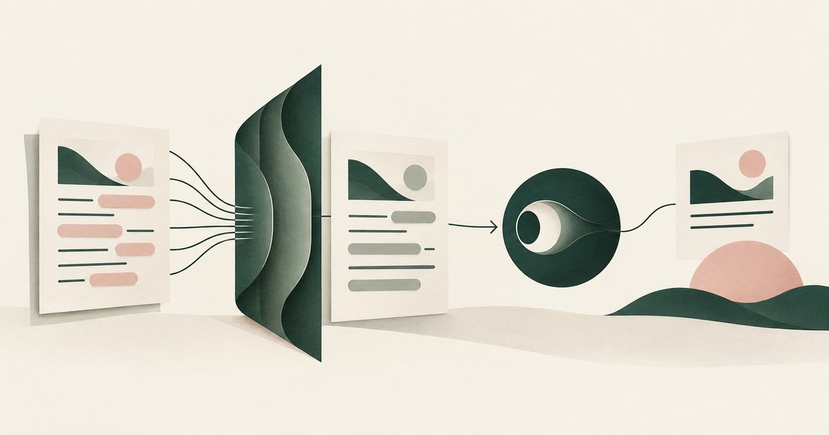 Sensitive document fields pass through a screen boundary before reaching an abstract inference node and a completed record.