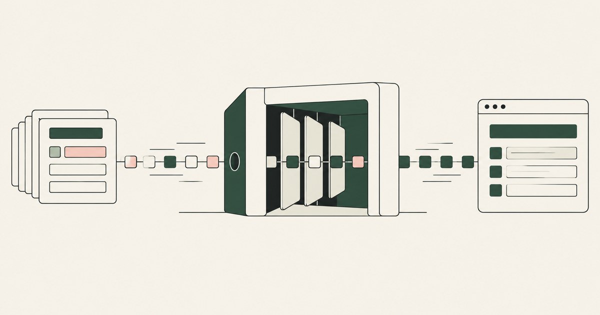 Protected fields pass through a compact tokenization module into an application window.