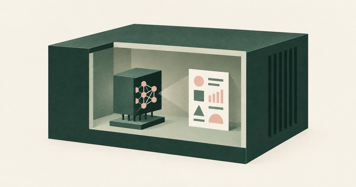 An AI node and readable document share one enclosed virtual machine, showing that machine isolation does not hide data from its model.