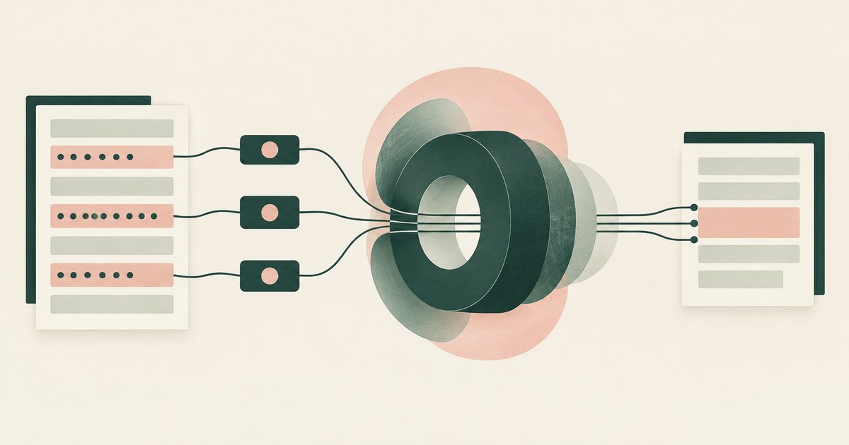 Customer identifiers become small tokens before crossing a layered memory boundary and reaching a task record.