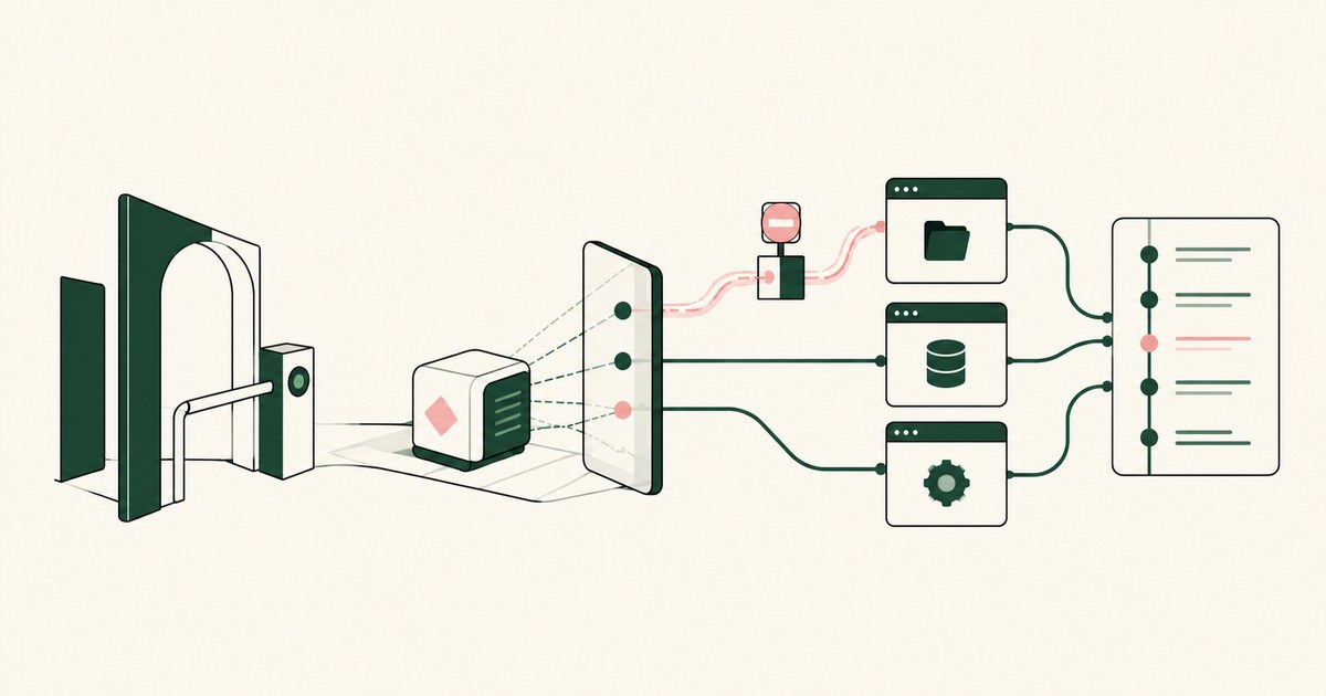 A task module sits between an initial entry gate and runtime controls over three data destinations.