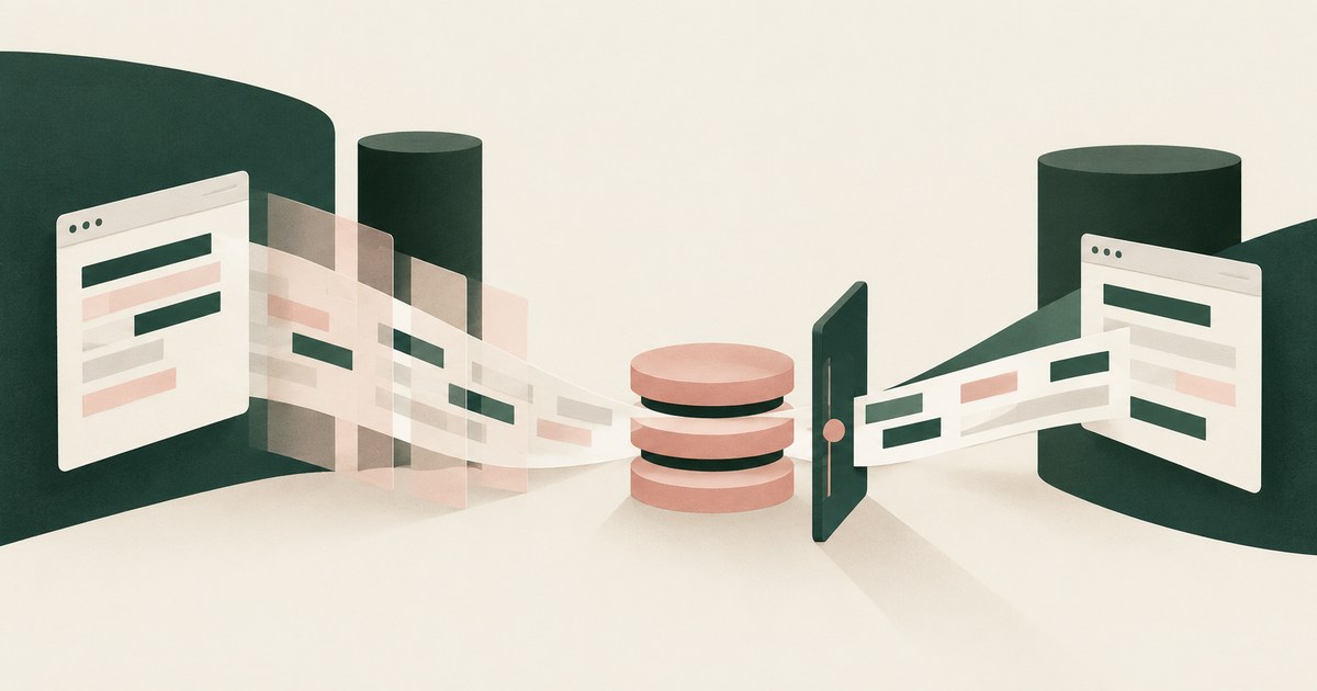 Browser content flows through layered filters and an approval point before reaching a second page.