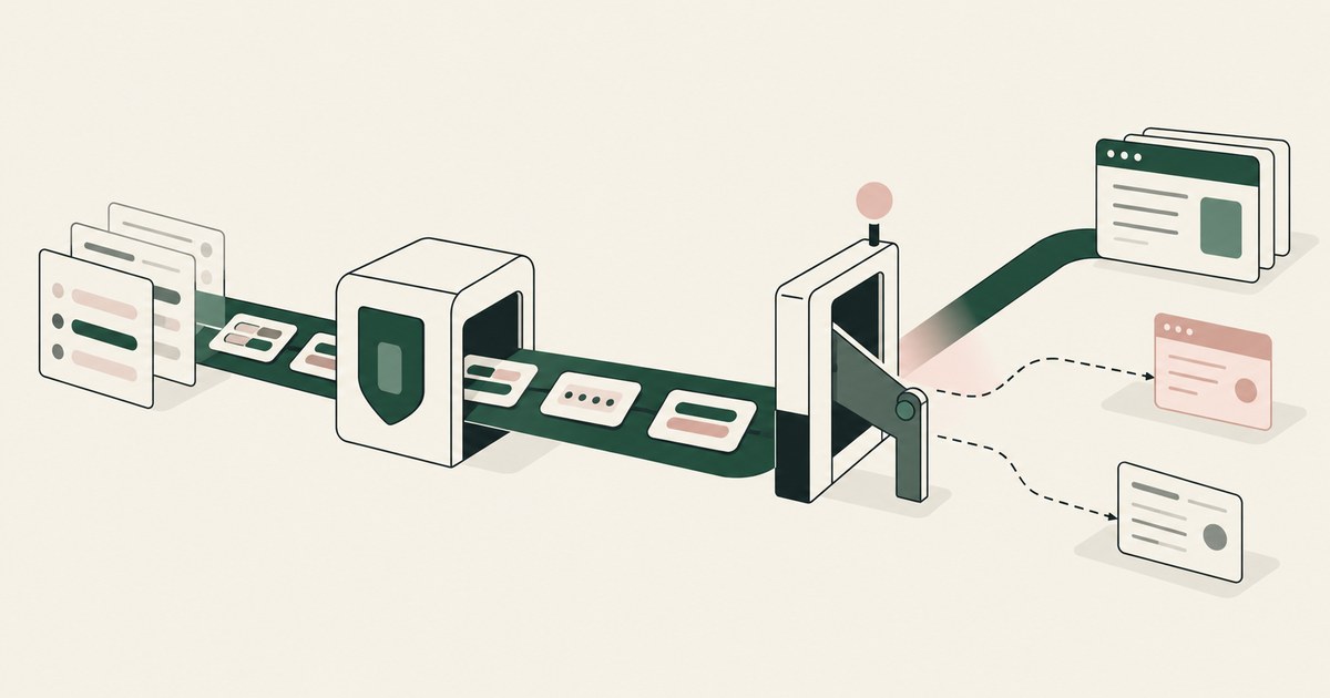 Protected task cards cross a guardrail module and approval gate before reaching model windows.
