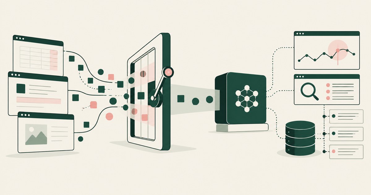 Application signals pass a runtime control panel before a model, monitoring chart and evidence store.