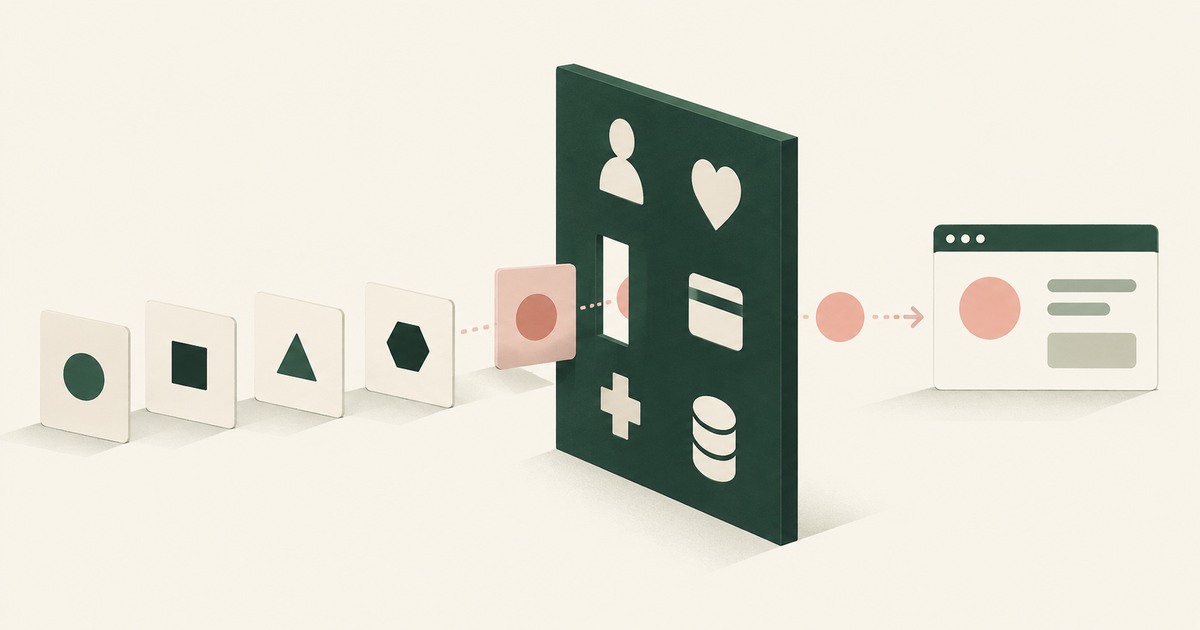 Work items approach a wall of sensitive-record symbols while tokens continue to a browser, illustrating the PII Wall in AI adoption.