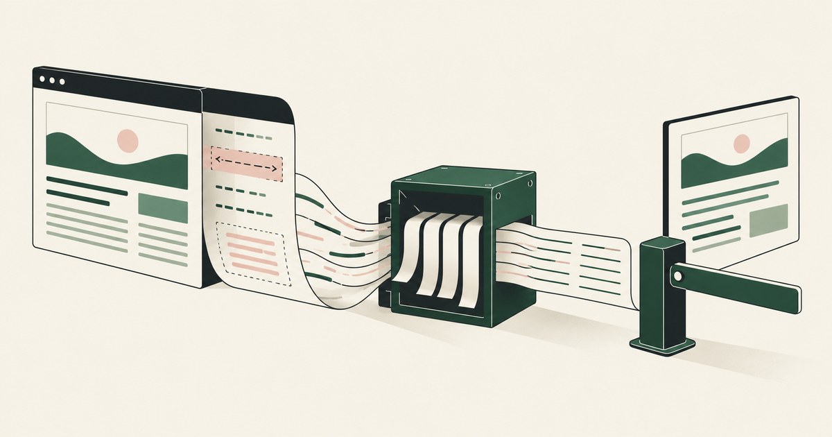 Visible browser content and underlying document layers feed an inspection filter.